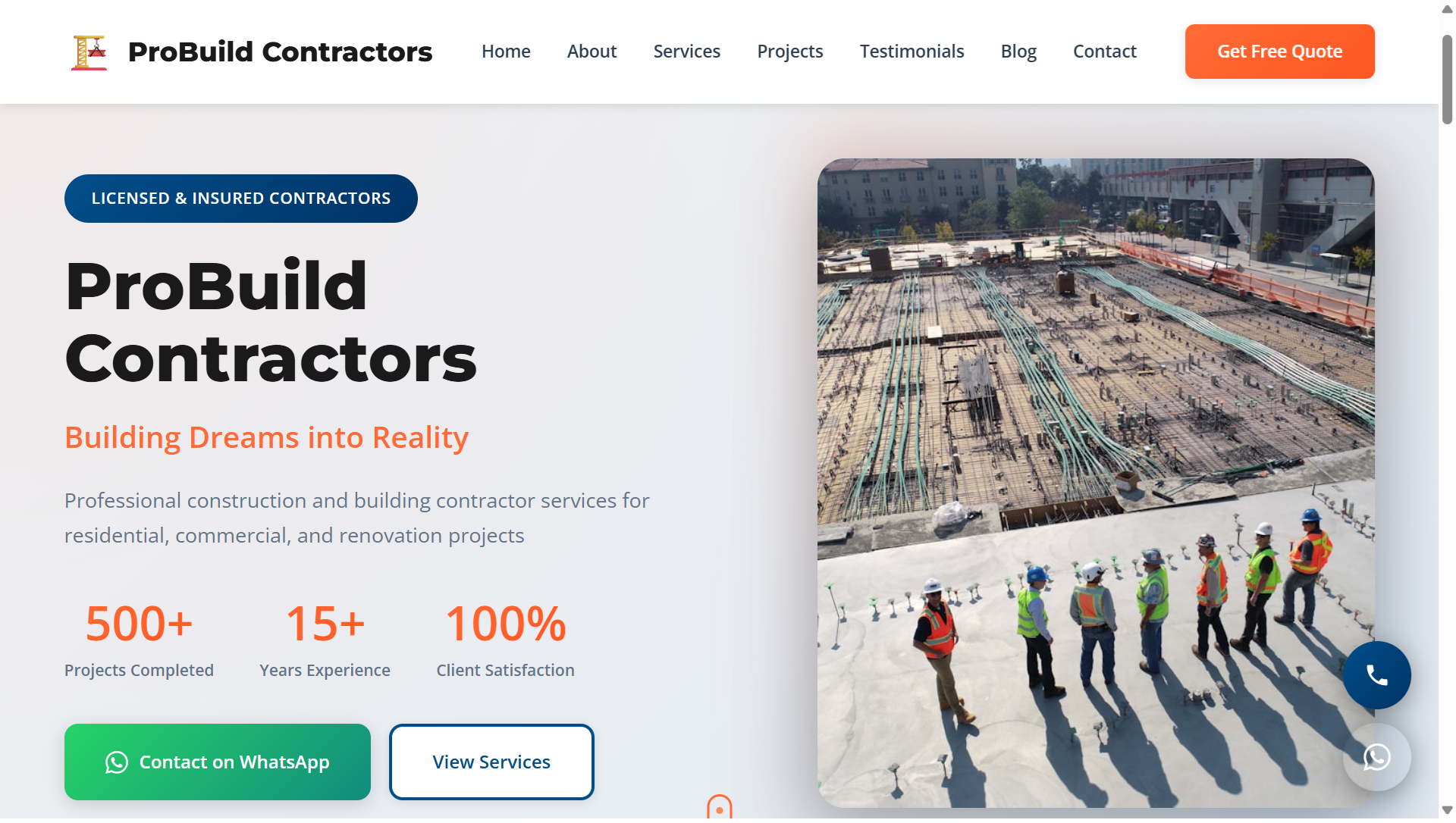 ProBuild Contractors Preview